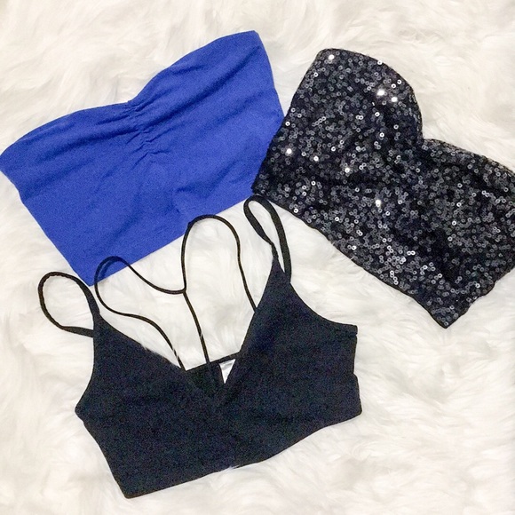 Express Other - Lot of 3 Express bandeaus/bralettes